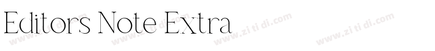 Editors Note Extra字体转换